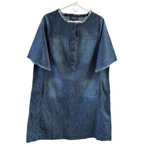 Womens blue denim dress from Romans 18W